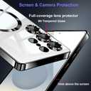 Magnetic Case for Samsung Galaxy S25,Compatible with Magsafe,Built-in Lens Protection,Clear Back Cover,Anti Yellowing,Military-Grade Drop Resistance Slim Protective Case for S25,Blue