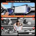 Car Phone Mount for Toyota Tundra 2022 2023 2024 2025 2026 & Sequoia 2023-2026: Magnetic Cell Phone Holder for 3rd Gen Toyota 14-Inch Screen Accessories - Compatible With MagSafe & iPhone Samsung