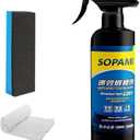 Car Coating Spray, Sopami Quick Effect Coating Agent, Quickly Coat Car Wax-Easy to Use Polish Spray Waterless Wash Wax, 16.9 fl.oz - 500ml (1 Set)