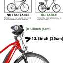 LIQING Bike Basket Front Folding Bicycle Basket with Removable Liner Bag, Quick Release Design Metal Ebike Basket for Adult Women/Men Carrying Dogs, Pets, Fruit & Grocery