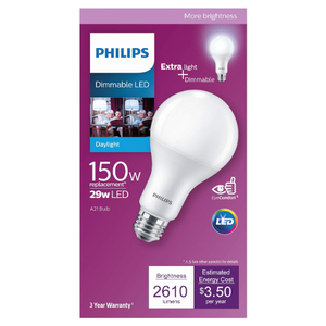 Philips LED 558239 A21 Bulb, 1 Count  Philips LED 558239 A21 Bulb, 1 Count