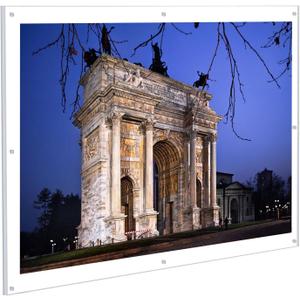 Kalami 18x24 Acrylic Wall Mount Picture Frame Self Adhesive, No Drill Holes Floating Frameless Clear Photo Frame for Poster Art Display with Sliver Screws