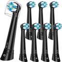 Replacement Heads Compatible with Oral B iO 3 4 5 6 7 8 9 10 Series Electric Toothbrush,8pack,Black