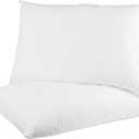 Digital Decor Premium Hotel Pillows, Made in USA Hypoallergenic DownFree Pillows with 100% Cotton Cover, Medium Firm Support for All Sleepers, Includes 2 Free Pillowcases, Set of 2, Standard 20"x26"