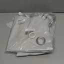 25Pcs White Square Foil Balloons Wall Backdrop, Double Sided Metallic Foil Balloons Tunnel Arch Garland Kit for Photo Booth Birthday Wedding Graduation Halloween Party Decorations