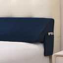 Vekkia King Bed Wedge Pillow for Headboard/Bed Mattress Gap Filler Wedge,Bed Gap Filler Close Gap (0-6"),Stop Pillow Falling Down-(Blue 76"x10"x6")
