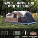 PORTAL 6/8/10 Person Family Camping Tent with Screen Room, Water Resistant Big Tunnel Tents with Rainfly, Large Family Tent for Camping, Outdoor, Patio