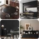 Abyssaly Black Wood Wallpaper 15.7 Inch X 118 Inch Peel and Stick Paper for Countertops, Authentic Wood Look, Durable, Thickening Home Office Decoration