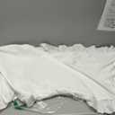 Ruffled Pillow Cases Set of 1, White Body Pillow Shams Brushed Microfiber Edge Ruffled Soft Pillow Cover with Envelope Closure for Bedding Decor (20"x54")