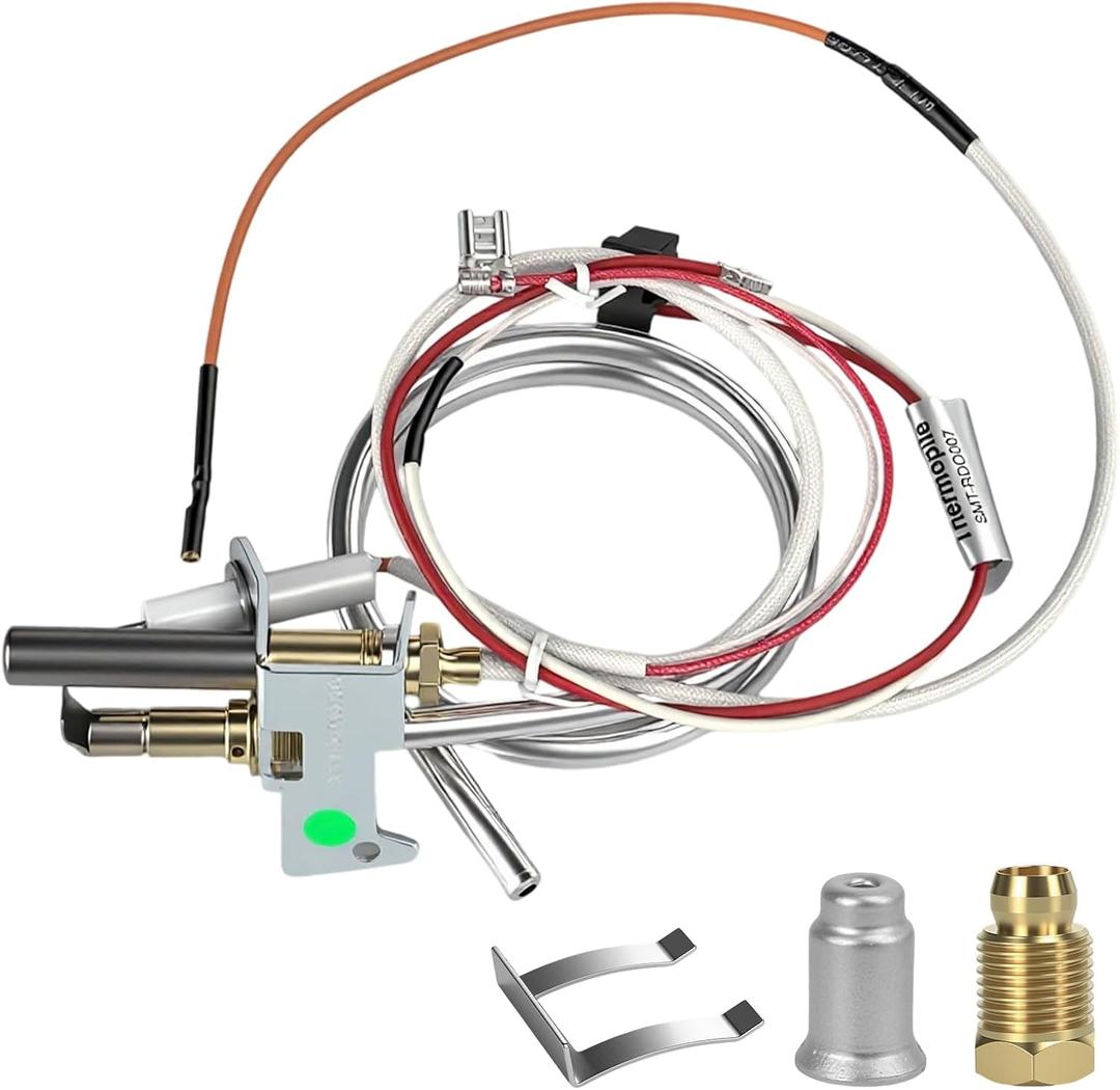 Water Heater Thermopile100112330 9007876 9007877 Water Heater Pilot Assembly NAT Gas Thermopile Water Heater Replacement Parts for A.O.Smith Water Heater Parts Whirlpool 300 301 Series