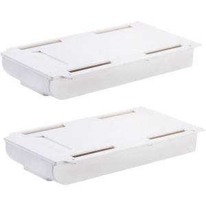 Under Desk Drawer White 2 pcs