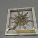 Kurt Adler 10-Light 12-Point Capiz Star and Center Gem Treetop