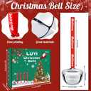 80 Sets Christmas Bells Ornaments, Christmas Believe Bells Bulk Polar Express Decorations Xmas Party Gifts Favors Silver Sleigh Jingle Bells for Christmas Tree Home Decoration(1.6 Inch)