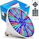 2025 Upgraded 50W Color LED Pool Light Bulb, 12V RGB Color Changing Pool Lights for Inground Swimming Pool, Replacement Bulb for Pentair Hayward Fixtures