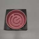 Ceramic Slow Feeder Dog Bowls, 2.0 Cups Slow Feeder for Medium and Large Dogs, Puzzle Maze Bowl to Slow Down Eating, 30oz, 8in, Pink