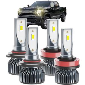 Silverado Dedicated Accessory,Fit for Chevy Silverado 1500(2007-2015) Silverado 2500 HD 3500 HD(2007-2019),Plug and Play,No Errors,Pack of 4