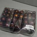 Christmas Balls Tree Ornaments Set, Shatterproof Xmas Decorations Set with Reusable Hand-held Gift Package for Holiday Indoor Tree Decor (100, Brown)