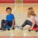hand2mind Blue Indoor Scooter Board with Handles, Sit Down Floor Scooter, Gym Activities for Kids, Indoor Sport Recess Games, Physical Education Equipment, Gross Motor Toys