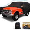 Car Cover for Chverolet K5 Blazer/GMC Jimmy 1969-1991 420D Oxford Cloth and Cotton Car Cover Waterproof All Weather with Zipper Windproof Heavy Duty All Weather with Wind, Sun, UV and Dust Protection