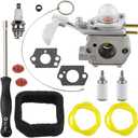 308054114 Carburetor for Homelite 26B Leaf Blower UT09526 UT26BL3 VNM 308054075 with Carburetor Adjusting Tool Air Filter Primer Bulb