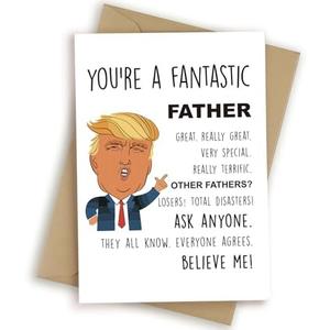 Pack of 3, HEALSLA Funny Fathers Day Card from Wife, Birthday Card for Dad from Daughter Son, Humorous Birthday Gifts for Men Women