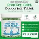 Toilet Deodorizer Tablets  Drop One In and Go  60 Count Citrus Scent  Odor Elimination for Bathroom  Replaces Toilet Spray  Long Lasting  Fresh Bowl Freshener