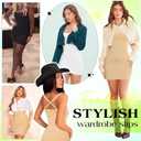 Shapewear Slips for Under Dresses Women's Dress Slips Body Shaper Tummy Control Full Slip Slimming Seamless (XL)