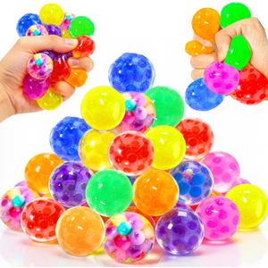 30 Pack Stress Balls Set Fidget Toys for Kids Teens, Squeeze Stress Relief Balls Bulk Goodie Bag Stuffers Classroom Prizes for Kids Easter Eggs Fillers Pinata Stuffers Birthday Party Favors