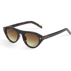 Oval Cat Eye Sunglasses for Women Trendy Retro Cateye Frame with UV Protection for Traveling or Driving