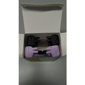 Stocking Stuffers for Teens Girls Boys Kids Cell Phone Stand: 2 Pack Upgrade Adjustable Peace Sign Thumbs Lazy Phone Holder for Desk Cool Gadgets Birthday Gifts for Women Men Adults (Black&Purple)