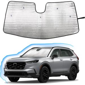 Windshield Sunshade for Honda CRV 2023-2025 CR-V Accessories Front Window Sun Shade Foldable Reflective Sun Visor Custom Sunscreen UV Blocker Privacy Protector HeatShield Keeps Your Vehicle Cool