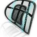 Big Ant Lumbar Support, Car Mesh Back Support with Massage Beads Ergonomic Designed for Comfort and Lower Back Pain Relief - Lumbar Back Support Cushion for Car Seat, Office Chair,Wheelchair