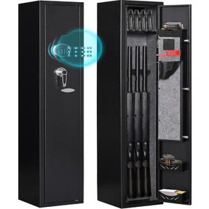 KAER 2-Gun Safes for Home Rifle and Pistols Electronic Gun Security Cabinet Quick Access Gun Rifle Gun Security Cabinet Safes Gun Cabinet for Shotguns with Built-in Removable Storage Shelf-1.73