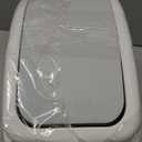 1.8 Gallon Plastic Swing-top Trash Can, Small Garbage Can with Swing Lid, Slightly Gray