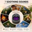 Portable Bluetooth Speaker with White Noise Machine, LED Color Lights, Aromatherapy Diffuser, Sleep Sound Machine for Sleep, Yoga, Home, Office & Bedroom, Gift for Women, Men, Kids & Friends
