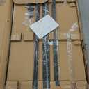 Mobile Clear Glass Whiteboard on Wheels - TANKEE 48" x 32" Dry Erase Board with Stand, Large Rolling White Board with 25 Sheets Paper Pad, Transparent Tempered Glass Board for Office Home School