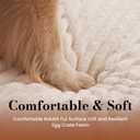 Dog Beds for Large Sized Dog, Orthopedic Pet Bed with Waterproof Lining, Soft Short Plush Surface & Egg Crate Foam, Machine Washable Pet Bed with Removable Cover & Anti Slip Bottom