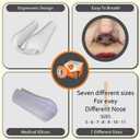 Nostril Retainer Rhinoplasty + Micropore Surgical Tape | Nostril Shaping After Nose Surgery | Nose Shaper Device Made of 100% Medical Silicone (- 7 -)