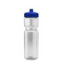 Dart Drinking Water Bottle, Clear, Blue Top