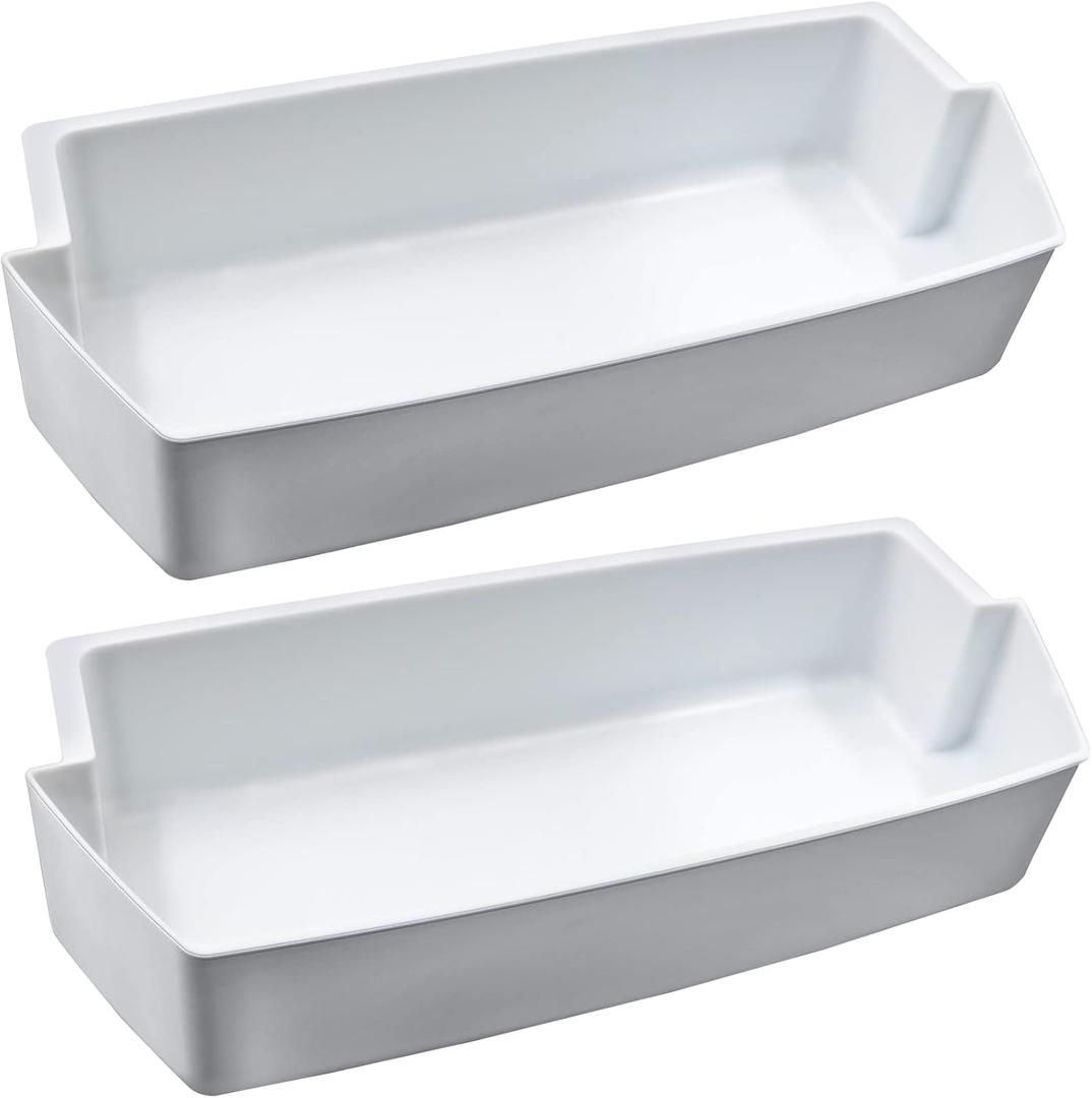 2187172 Door Shelf Bin for Whirlpool Kenmore Amana Frigidaire Fridges Roper Estate Replace WP2187172, AP6006028, 2187194K, PS11739091 AP3853103, AP3853103, PS328468, PS986890, 30462992 Pack
