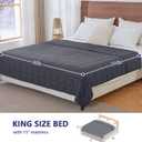 yescool Weighted Blanket for Adults (25 lbs, 88 x 104, Grey) Cooling Heavy Blanket for Sleeping Perfect for 240-260 lbs, King Size Breathable Blanket with Premium Glass Bead