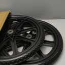 Parts Camp 20" Flat Free Tire Cart Wheels Replacement Rubbermaid Wheelbarrow Wheels Garden Cart Replacement Wheel With 5/8" 3/4" Bearing For Utility Carts/Lawn Cart/Wheelbarrow 2PACK