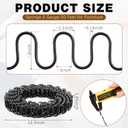 49 Feet Zig Zag 9 Gauge Upholstery Springs Roll, Sinuous Springs for Furniture Auto Upholstery Repair and Replacement, Cut to Size for Fixing Sagging Cushion in Sofa Recliner Chair