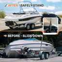 WELLUCK Boat Trailer Transom Tie Downs Straps 1200 LBS, 2" x 4' Adjustable Boat Buckle Transom Tie Downs to Trailer, Marine, Jet ski, Pontoon, with Quick Release Buckle & Anti-Scratch Hooks, 2 in X 4 Ft/1200lbs2 Pack