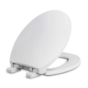Round Toilet Seat with Lid, Slow Close Seat, Plastic, White
Quiet Close, Easy to Clean, Fit All Standard Round Toilet, Two Sets of Parts, High-Strength PP Plastic