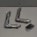 12 Pack - L 8" x H 6" x W1.5, 5mm Thick Black L Shelf Bracket, Iron Shelf Brackets, Metal Shelf Brackets, Floating Shelf, Shelf Supports with Screws