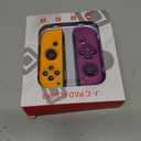 XAVOMEDINAL Switch Controller for Nintendo Switch Controller, Switch Controller Replacement Accessories with Double Vibration/Wake-Up/Motion Control/Screenshot (Purple&Yellow)