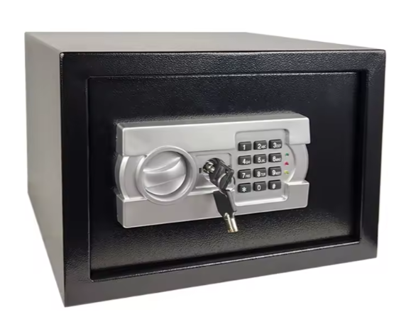 1.2 Cubic Feet Fireproof Safe Box, Fireproof Home Safe for Money, Jewelry, Documents and Valuables W/Digital Keypad, Alarm System, Removable Shelf, Home and Office Use Document Box