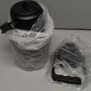 EALGRO Half Gallon Insulated Water Bottle Jug with Straw, 64 oz Large Stainless Steel Sports Metal Water Flask with Handle, Thermal Water Cup Mug with 2 Lids, Black