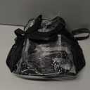 Paxiland Clear Bag for Stadium Events 12x6x12, Clear Tote Bag with Front Pocket and Detachable Strap for Sports Concert Work